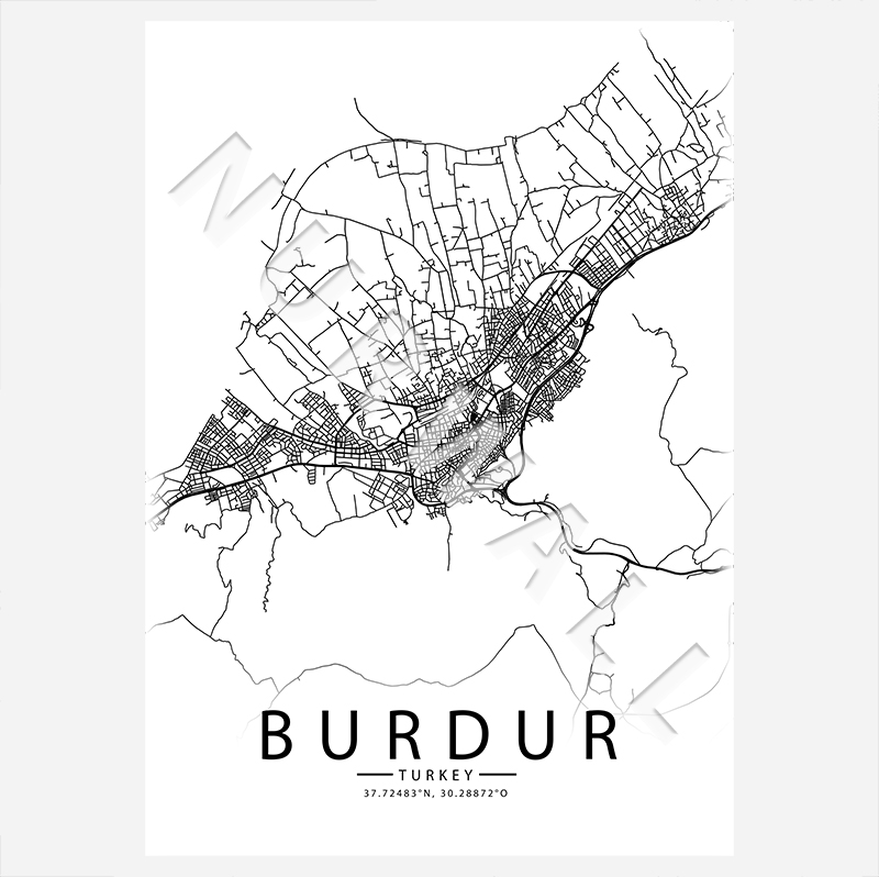 15 Burdur City-Map