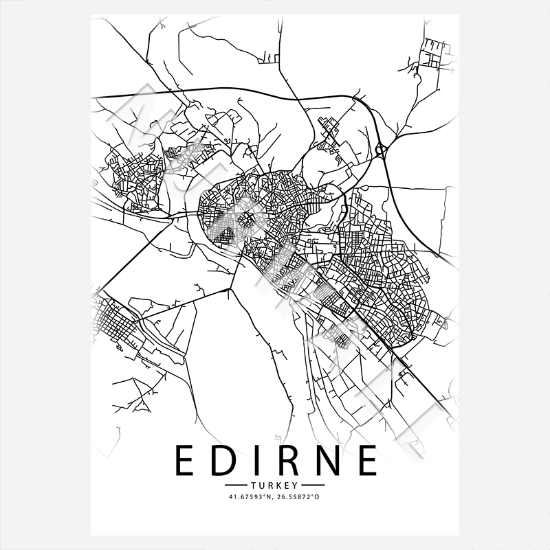 22 Edirne City-Map