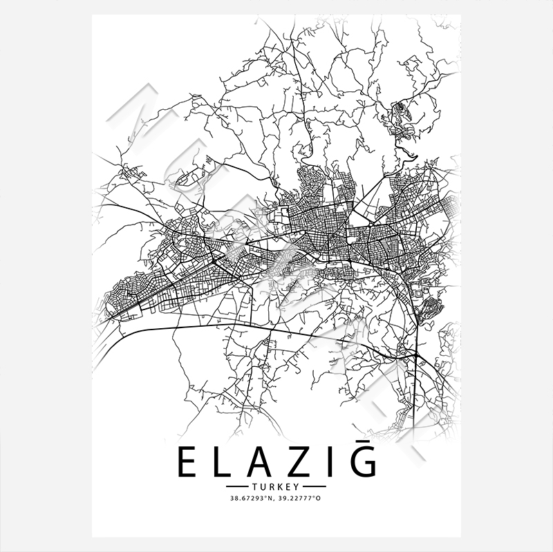 23 Elazığ City-Map