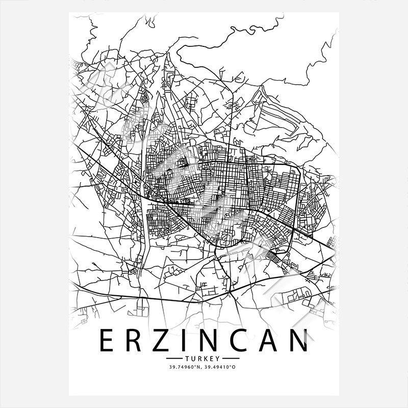 24 Erzincan City-Map