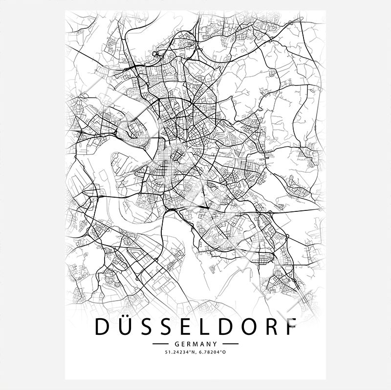 Düsseldorf City-Map