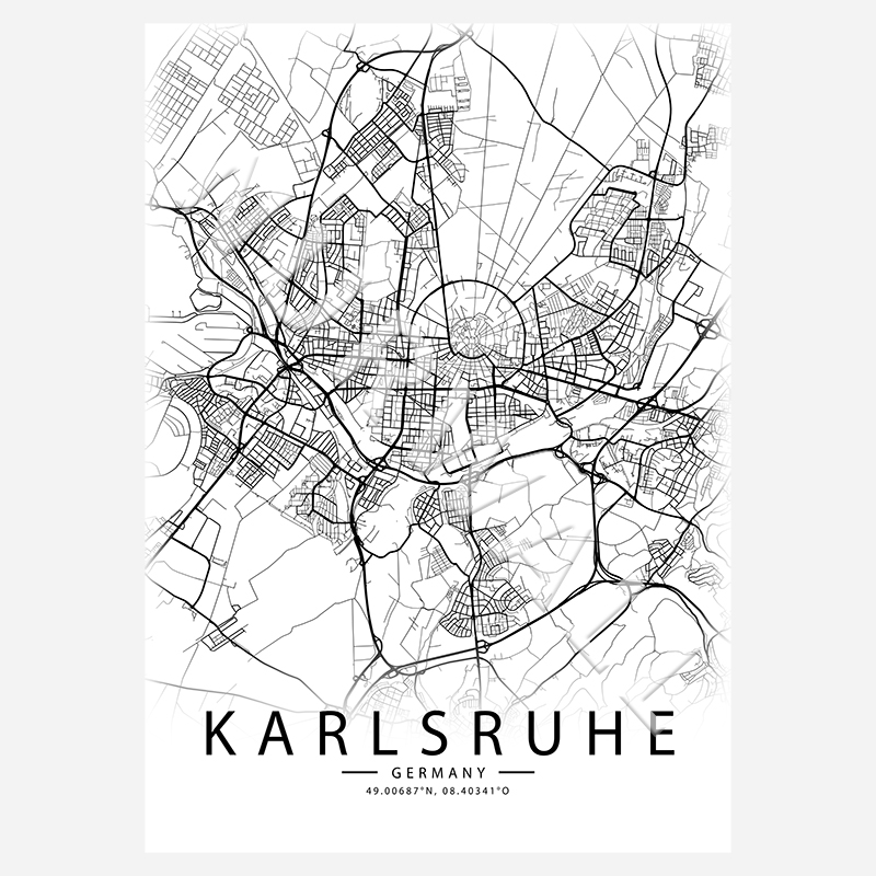 Karlsruhe City-Map
