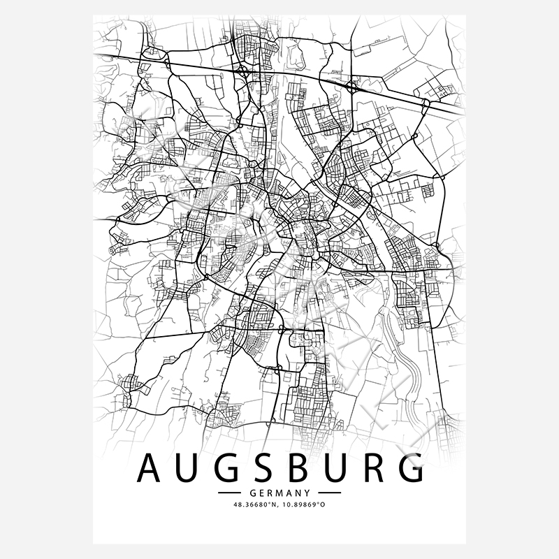 Augsburg City-Map