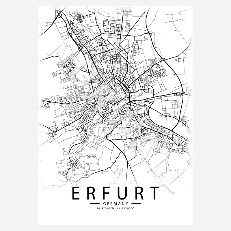 Erfurt City-Map