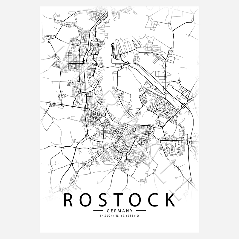Rostock City-Map