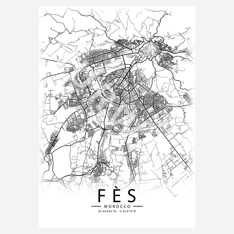 Fès City-Map